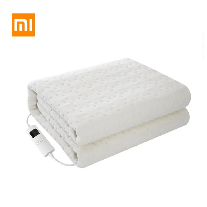 XIAOMI MIJIA QD calentador eléctrico inteligente lavable almohadilla calefactora individual colchón elimina ácaros manta eléctrica Control de tiempo y temperatura