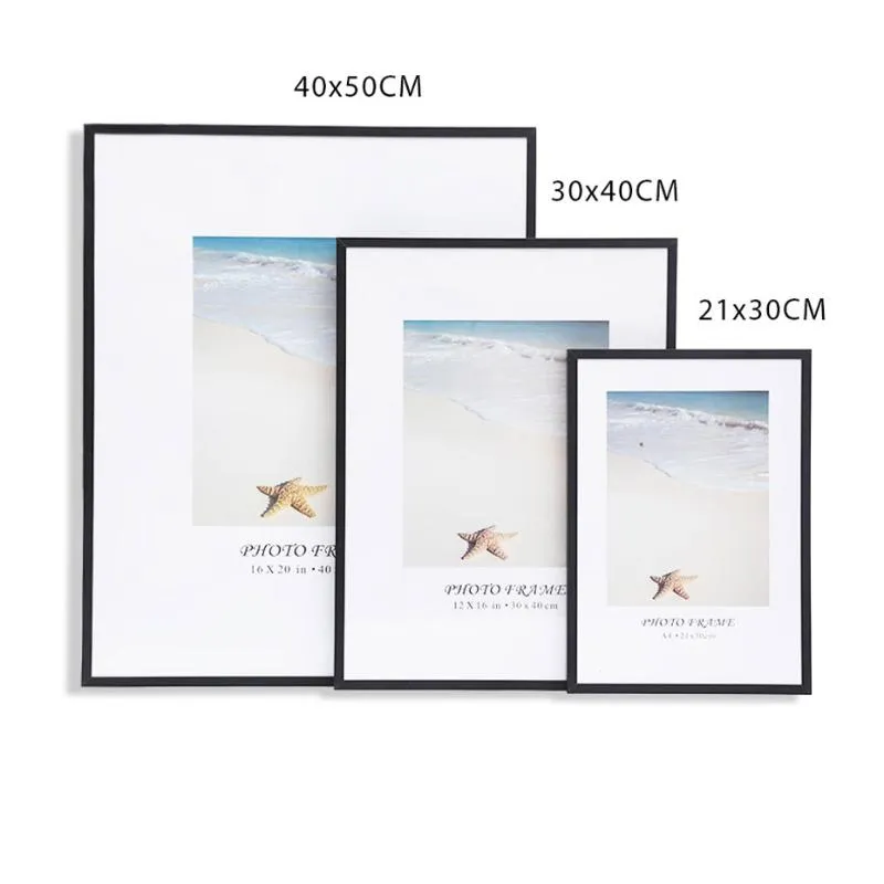 Modern Photo Frame A4 30X40CM Pictures Frames Metal Poster Plexiglass Black  White Canvas Prints Kids Room Wall Art Home Decor From Bdhome, $30.56