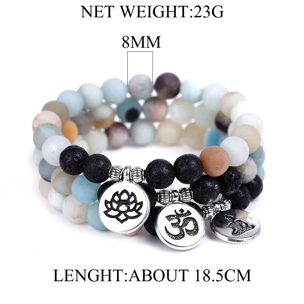 Buddha-Steine, Bodhi-Samen, Lotus, grünes Sandelholz, Weisheits-Harmonie-Armband