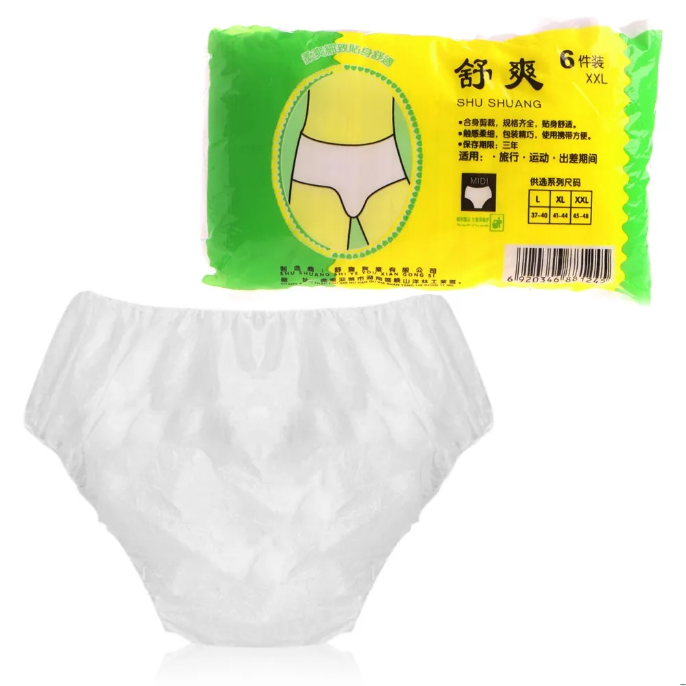 30pcs Disposable Underwear Travel Panties Briefs for Women Men Travel Salon