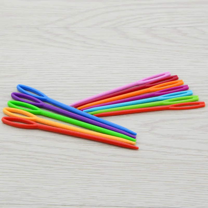 DIY Wool Yarn Needles For Childrens Sweater Weaving Plastic Knitting Page  Hook Tapestry, 7cm/9cm Length From Xiuping, $21.11