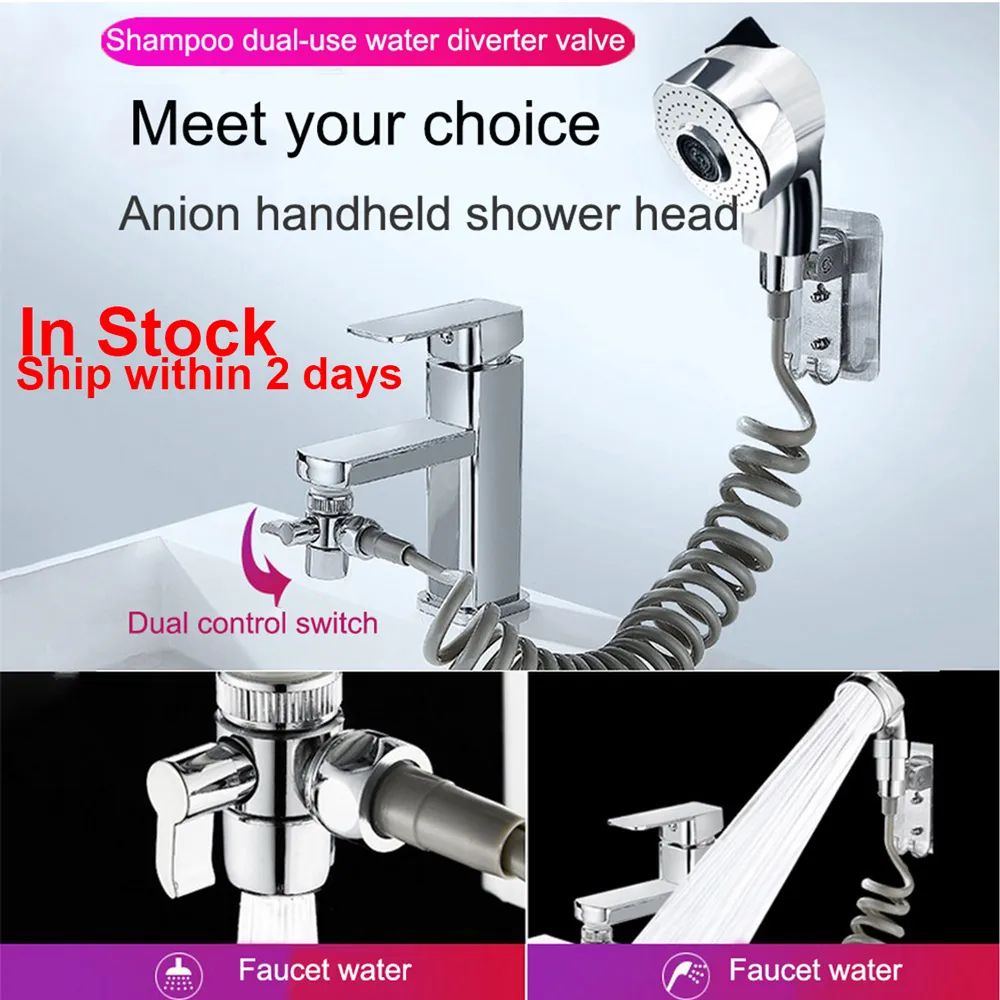 Kitchen Faucet Shower Head Kit Spray Drains Strainer Hose Sink Washing