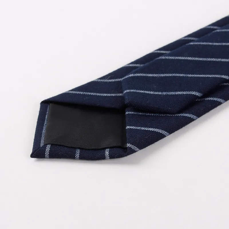 Liiway gravata listrada de 6cm para homens, gravata xadrez casual, laço, algodão, magro, gravatas personalizadas