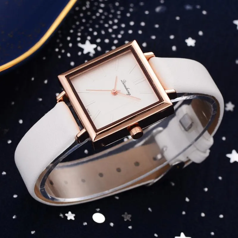 Minimalist Women s Genuine Leather Watch Luxury Ladies Wristwatch with Elegant Design