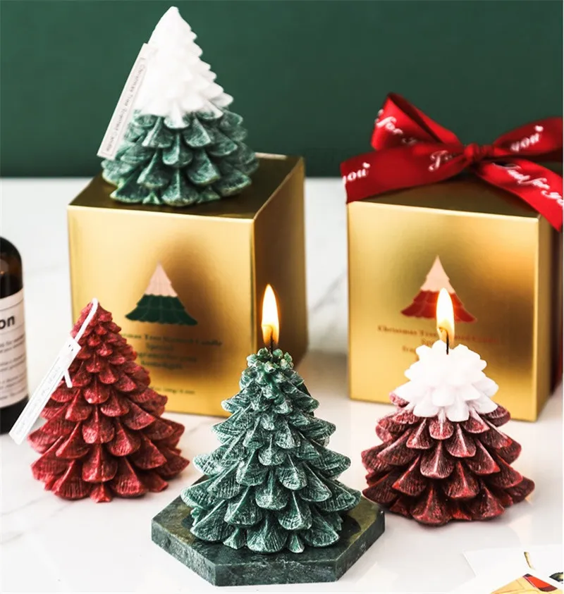 Bougies parfumées au sapin - Sapin de Noël et forêts Bougies parfumées au sapin - Sapin de Noël et forêts