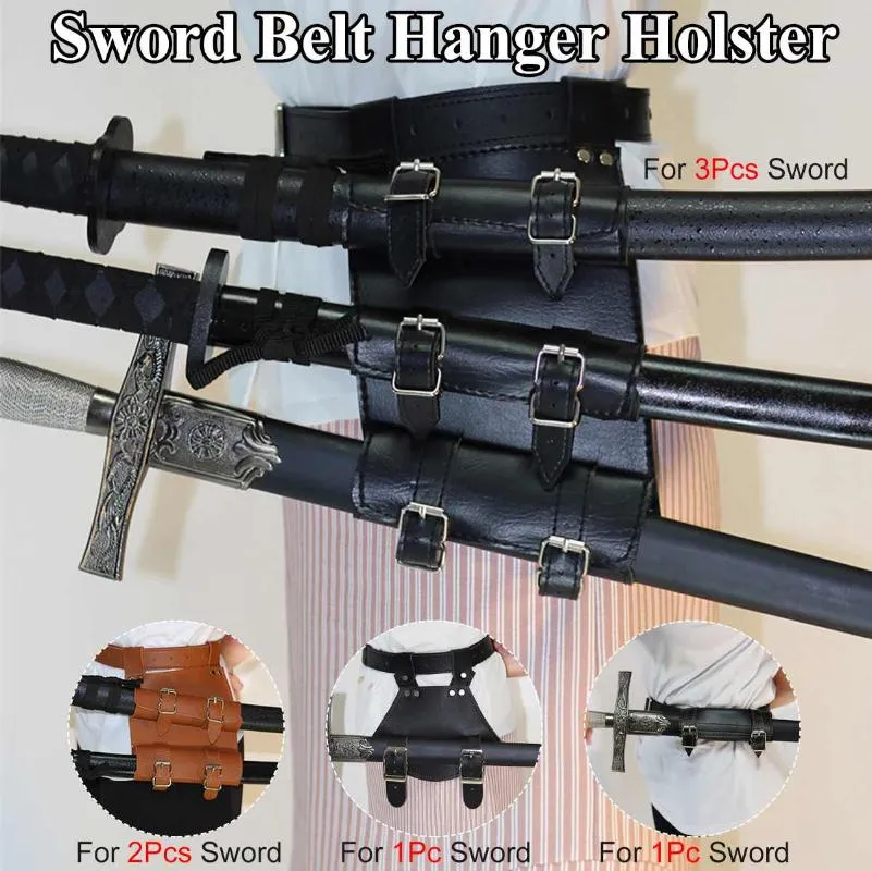 Medeltida läder svärd bälte midja mantel scabbard groda hållare vuxna män larp riddare kamp kostym rapier ring bälte rem