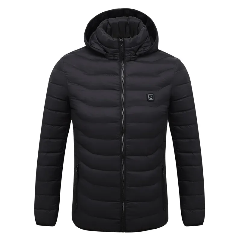 New Heated Jacket Outdoor Coat USB Electric Hiking Jacket Men Women Long Sleeves Hooded Heating Warm Thermal Clothing