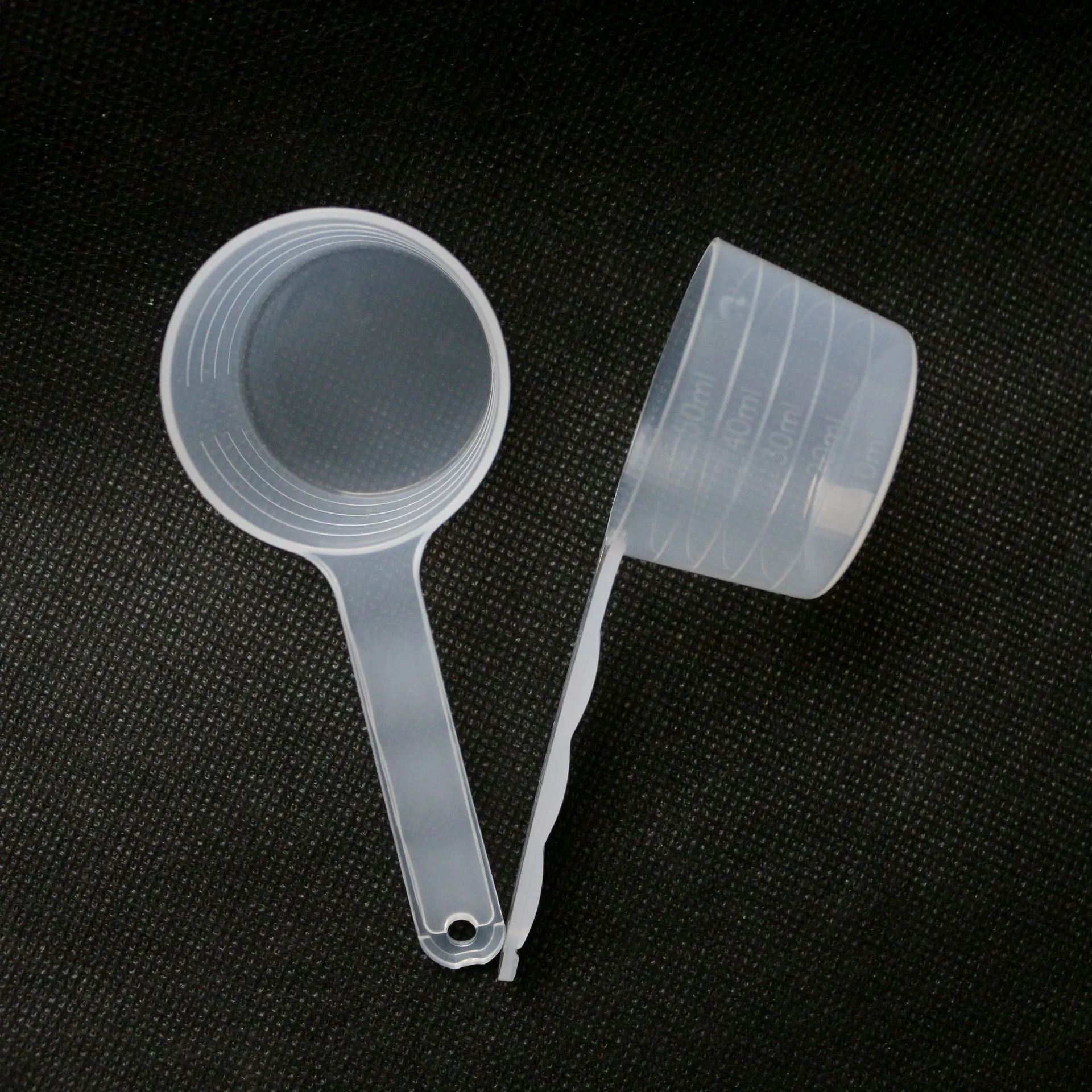 Cucharas medidoras de plástico clásico transparente de 250 mg pequeñas  cucharaditas de plástico para polvos y gránulos, café, comida para  mascotas, cuchara de café, cuchara medidora, paquete de 10 (0,5 ml) 