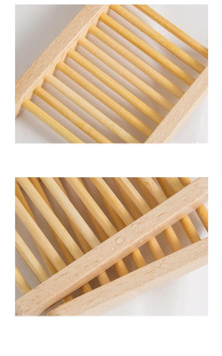 Natural wear-resistant wooden holder Simple design modern soap fertilizer Non-slip tray is clean, tidy and convenient