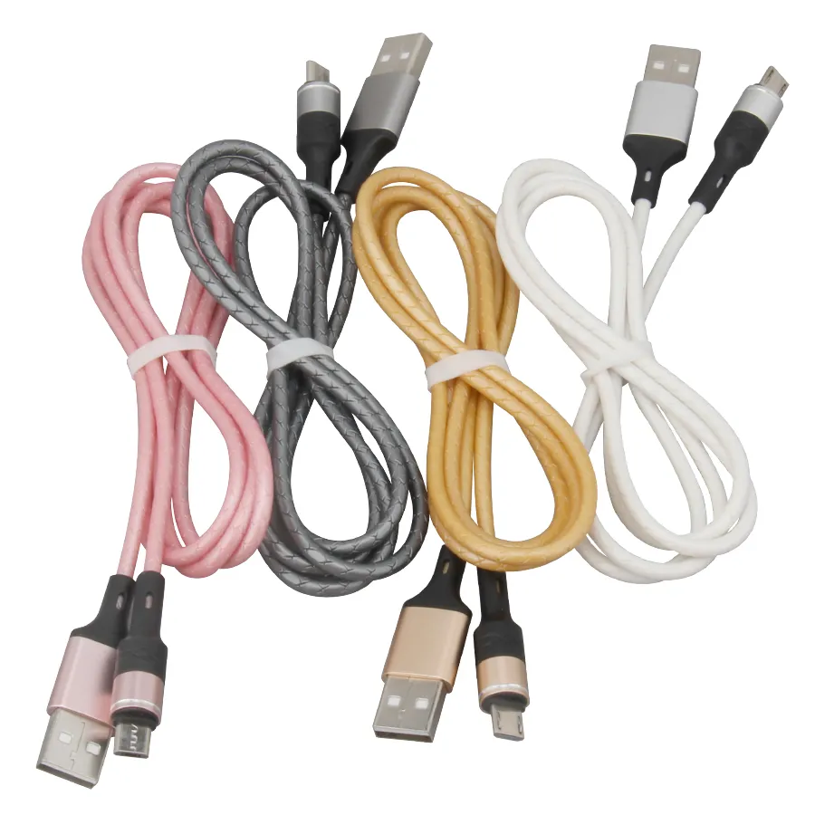 Cables de cargador micro USB Tipo C Carga rápida 1M 3FT Cables de cable de datos de sincronización para Samsung S7 S8 Edge Huawei HTC Celular