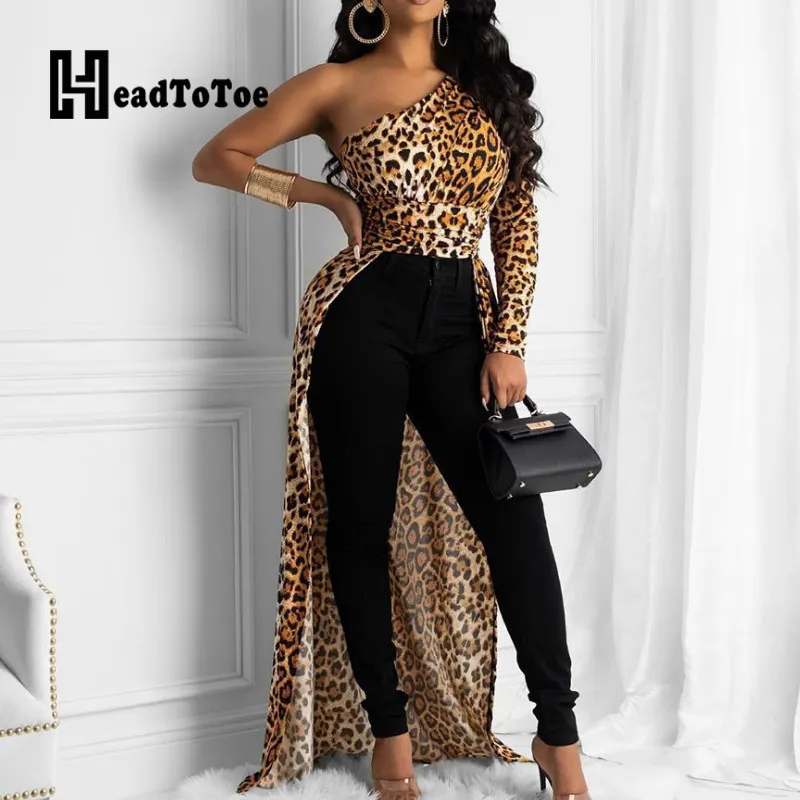 Solid one shoulder dip hem blouse deals