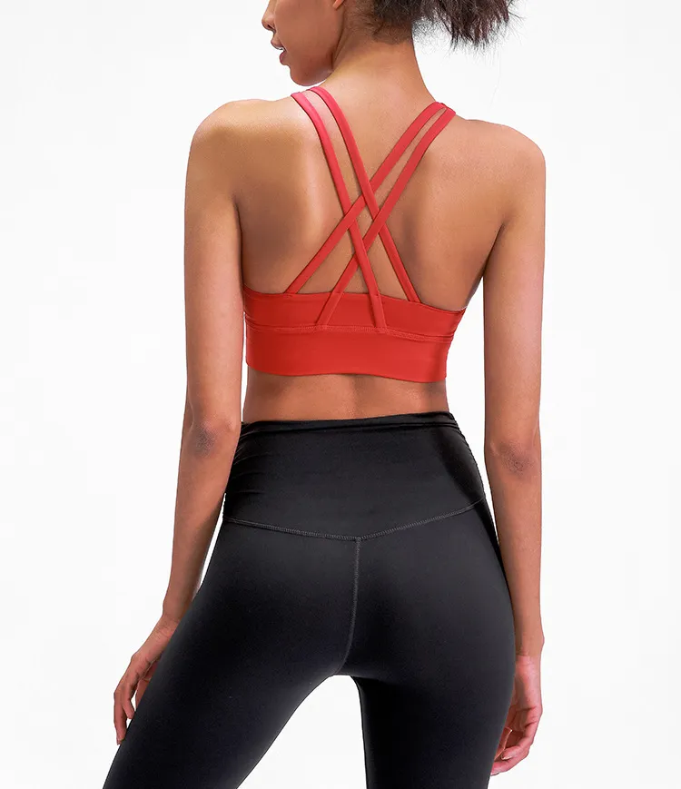 High Strength Cross Back Yoga Livi Active Bra With Shockproof Upper Support  For Women Sexy Running Fitness Underwear For Gym Clothes From Ylz5, $17.28