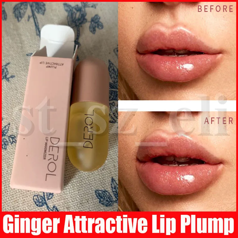 Derol Extratos Vegetais Plumping Lip Serum Hidratante Volume Lip Gloss Longa Duração Lips Sexy Gordo 5,5 ml Maquiagem à prova d'água