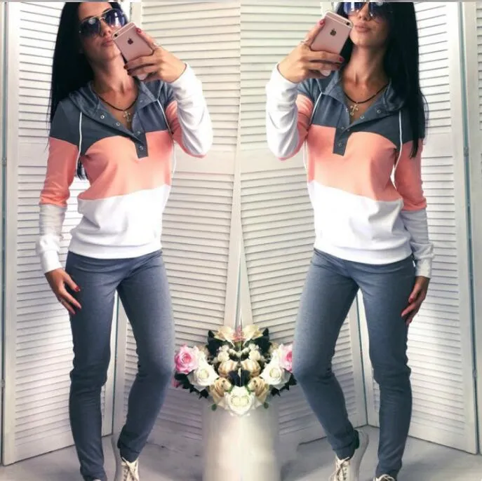 2019 New Fashion Clothing Set Women Crop Top And Pants Suit Ladies Sexy Leisure Two Piece Tracksuit