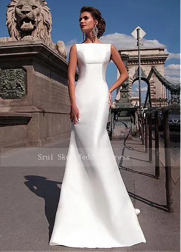 Charming-Satin-Bateau-Neckline-Mermaid-Wedding-Dresses-With-Detachable-Train-Custom-Made-Bridal-Gowns-Cheap (1)