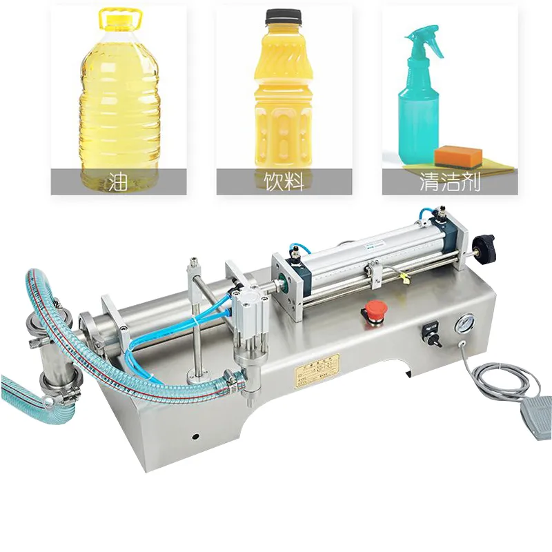 Stainless Steel Filling Machine For Soy Sauce Vinegar Milk Juice Quantitative Liquid Filler