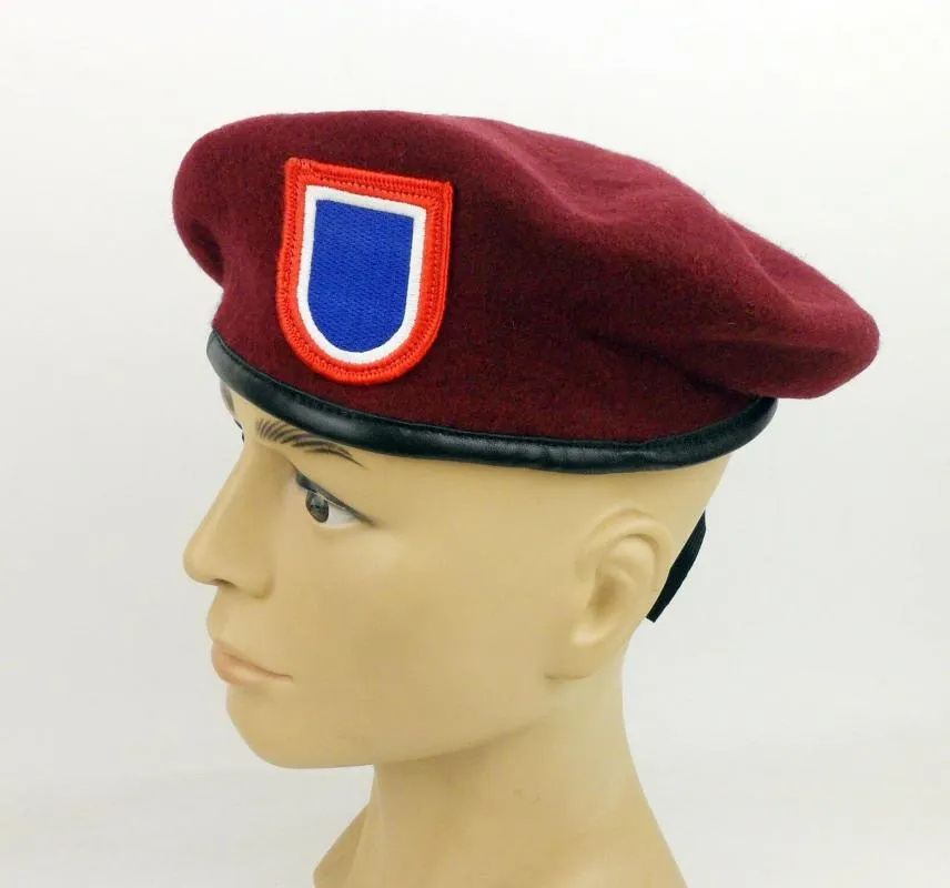Berets U S Army 82nd Airborne Division Special Forces Red Beret Hat Wool Store1305F