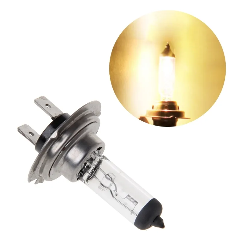 Voiture H4 H7 55W 12V HOD blanc 3000k voiture tête lumière Globe ampoule lampe Auto phares ampoules lumière