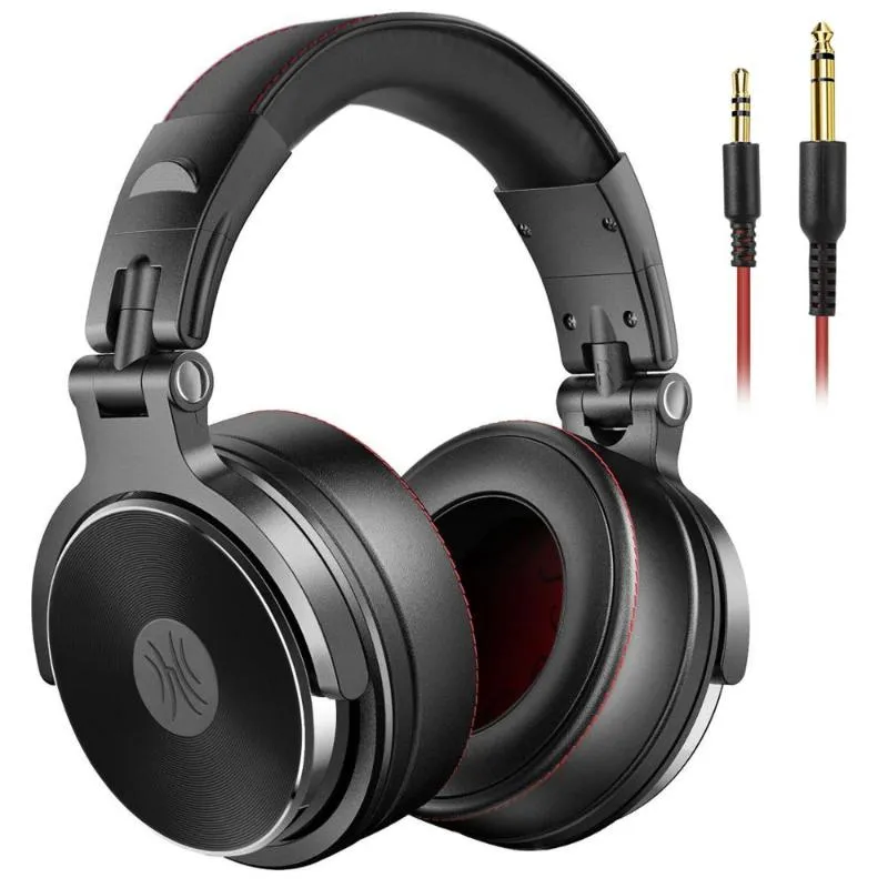 Oneodio Wired Headset Professional Studio Pro DJ Headphones With Mic Dual-Duty Cable HiFi Monitor Music Headset For Phone PC