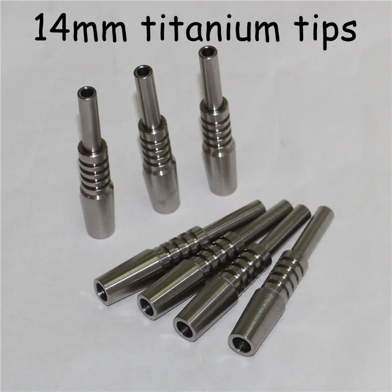 TIANE TIANE TIANE TIANE TIANE PREMIUM 10MM 14mm 18mm 18mm Invertid Grade 2 Gr2 Titanium TI TIPS Nails pour le kit de silicone NC