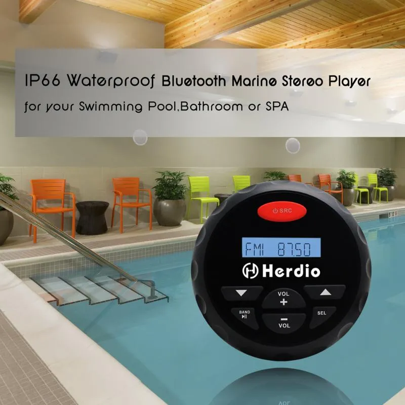 Bluetooth Stereo Radio Wasserdichtes Marine FM AM Empfänger Boots