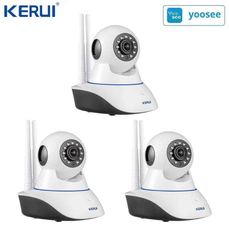 Alarm için Kerui 3pc Yoosee Uygulamaya kablosuz Kablosuz Ev Güvenlik IP Kamera Güvenlik Ağı CCTV Gözetleme Kamerası Gece Görüş