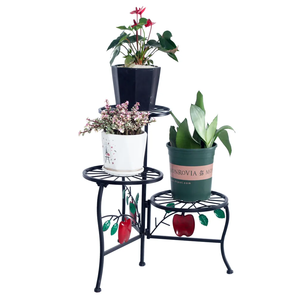 Metal Plant Stand For Outdoor Indoor Plants, Heavy Duty Flower Pot