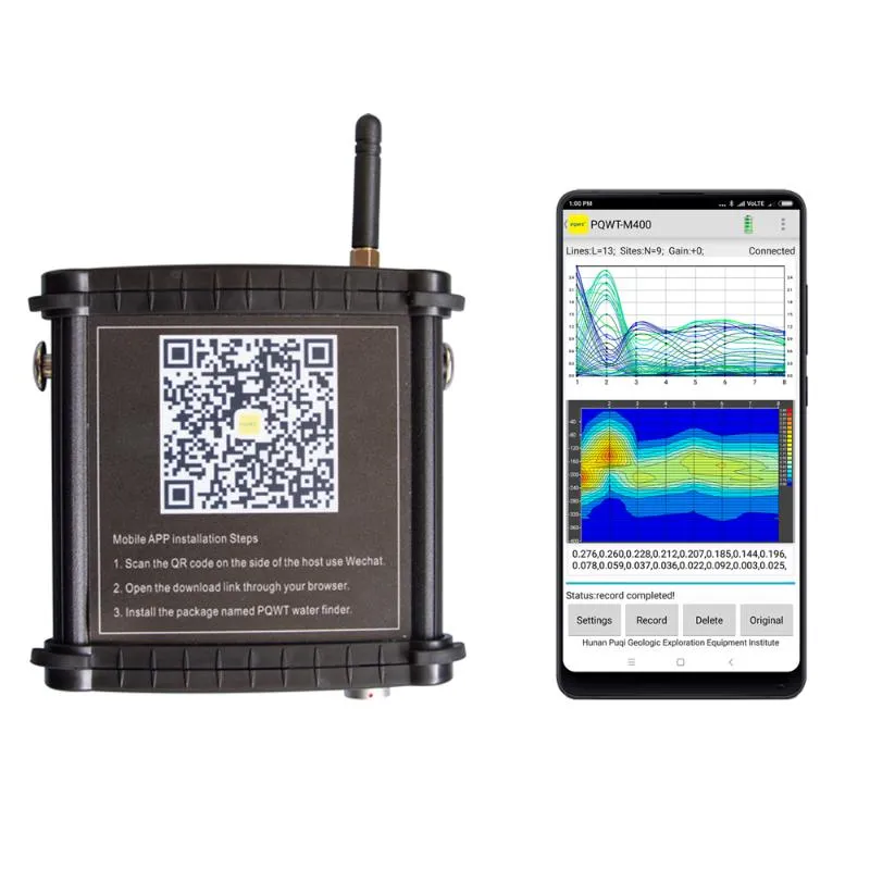 200 m Nieuwe automatische mapping ondergrondse waterdetector