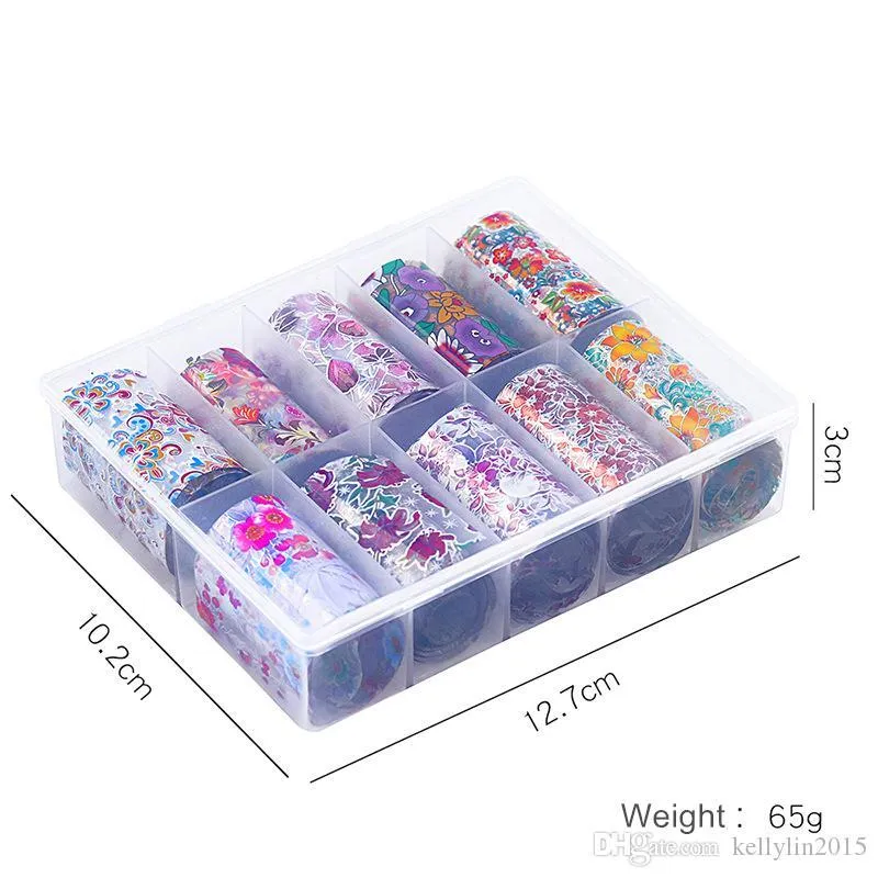 Nail Art Stickers Set 30 styles Transfer Paper Decals Colorful Starry Laser Nail art Decorations Tips Manicure Tool 4cm /box