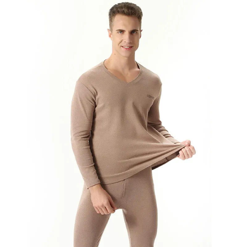Långa johns mens plus storlek 7xl termisk underkläder kostym långa underkläder bomull termaler vinter varma kläder för män randig fast