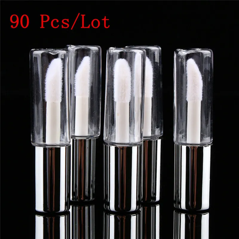 90Pcs 1.2ml Empty bottles Lip Gloss Tubes Container Clear Balm Containers Organize Lipstick Refillable Bottles