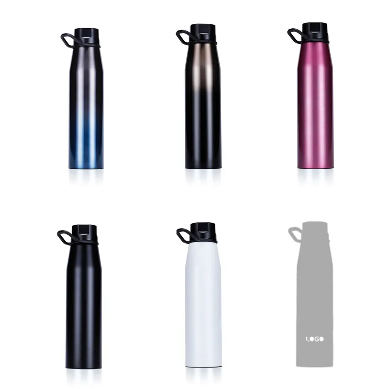 550mlスポーツボトル屋外ハイキングキャンプ携帯用大容量真空フラスコステンレス鋼水ボトル