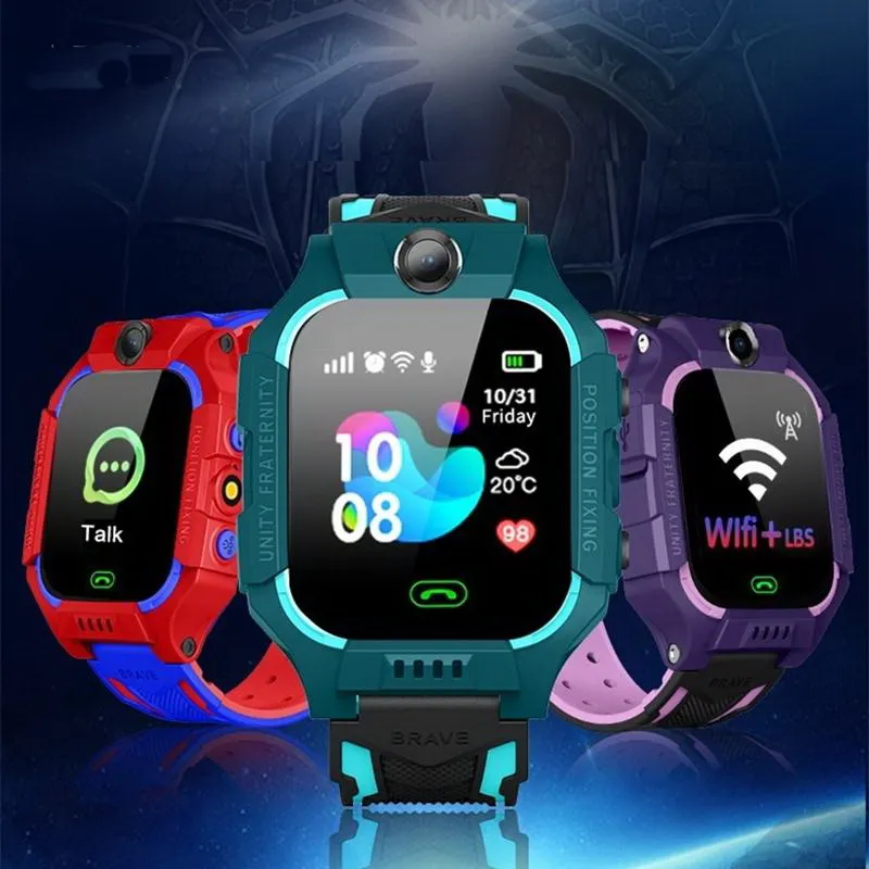 Q19 enfant montre intelligente LBS Position Location SOS caméra téléphone intelligent bébé montre voix Chat Smartwatch montre Mobile VS Q02 Z6