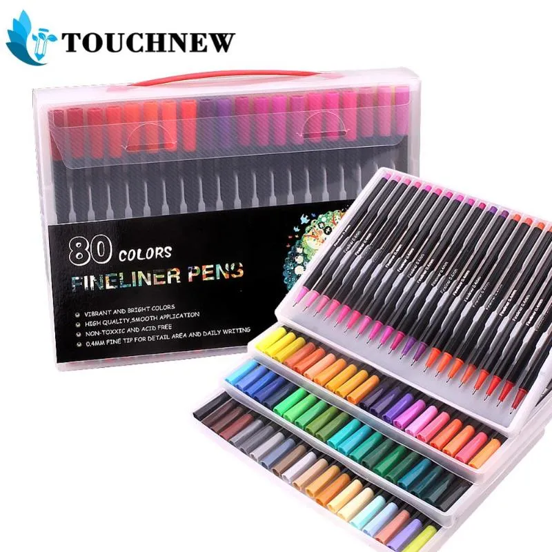 10 pcs/Lot Color drawing pen Fine line 0.38mm water-color pens