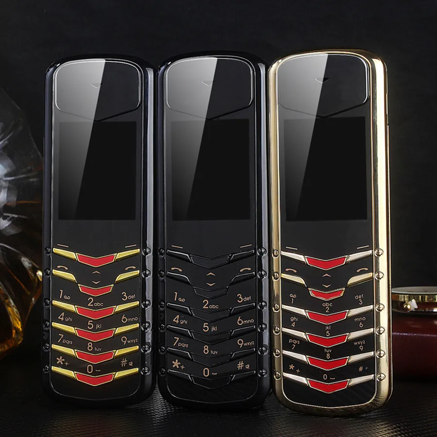 Luxury Bluetooth Dial Senior Dual SIM Card Sim Free Mobile Phones