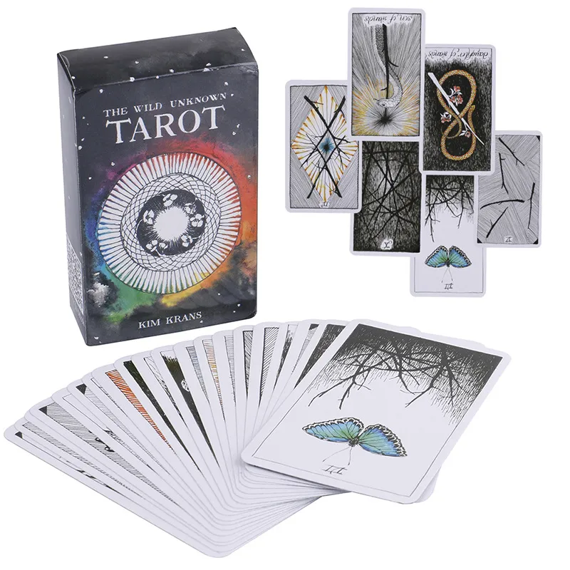 220 Style Tarots Gra Witch Rider Smith Waite ShadowScapes Wild Tarot Deck Gry Karty gry z kolorowe pudełko angielska wersja