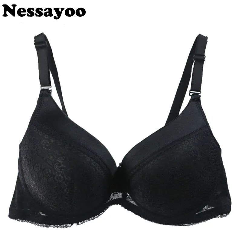 Bras Large Size Bra,40/90 42/95 44/100 C D E Cup,Back Closure No Padded  Women Underwear Big Bras,Bow Push Up Sexy Lingerie Brassiere From Elseeing,  $25.69