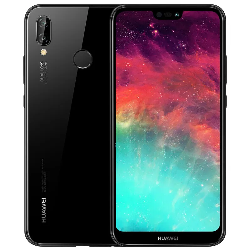 Оригинальный Huawei Nova 3E 4G LTE мобильный телефон 4 ГБ ОЗУ 64 ГБ 128 ГБ ROM KIRIN 659 OCTA CORE Android 5.84 "Полноэкранный FHD 24.0MP ID Face Fingerprint 3000mAh Умный сотовый телефон