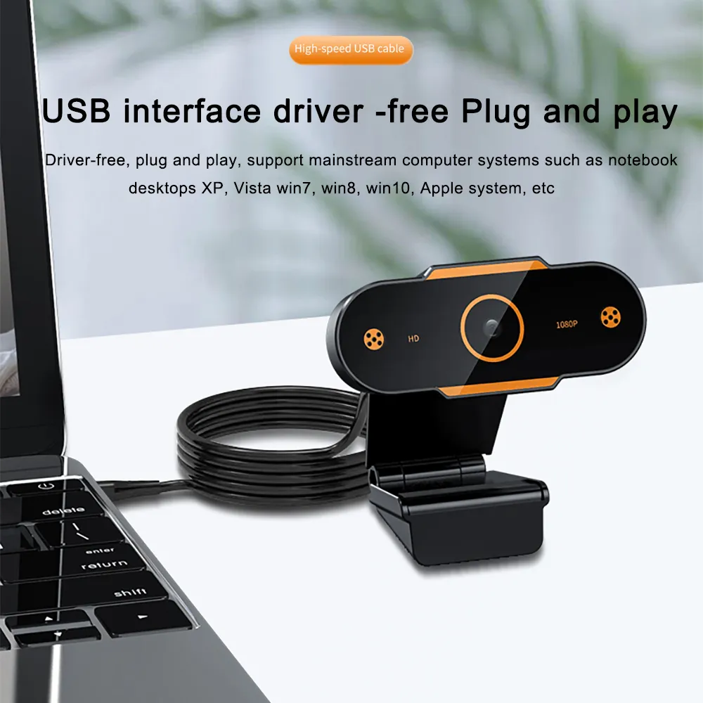 480/720 / 1080P / 2k Web Camera 5 milioni di pixel HD Webcam USB 2.0 Auto video focus chiamata con il microfono per il computer portatile