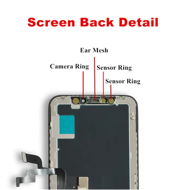Панели для iPhone X XS MAX XR 11 ЖК-дисплей OLED TFT сенсорный экран Digitizer замена Ссадки
