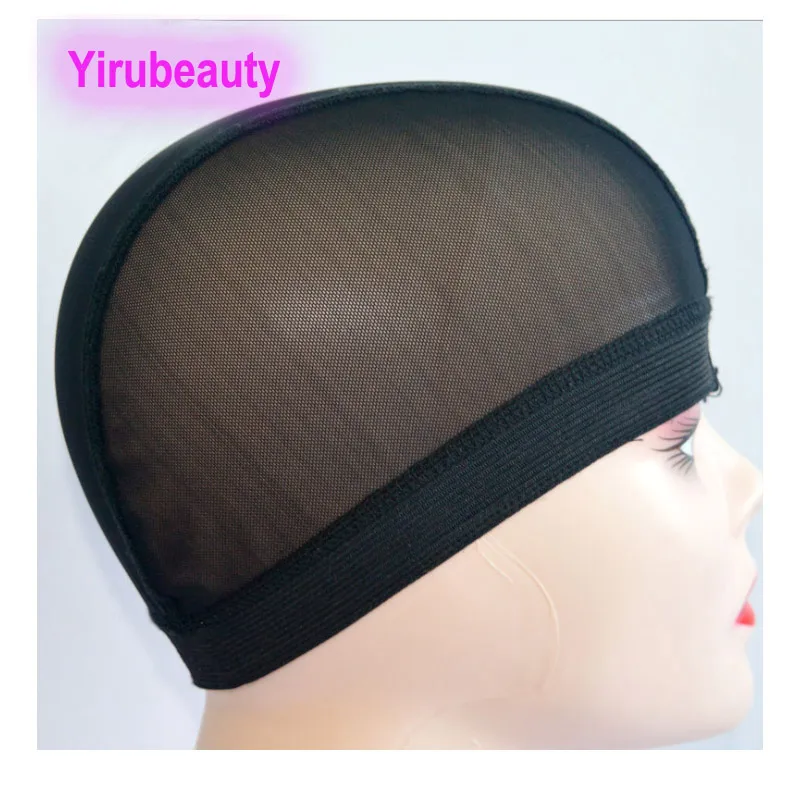 Ferramentas de acessórios para cabelos Cap de peruca elástica Hair Hair Special Wigs Tool Headwear Dois estilos Caps Black Color 10Pieces/lote