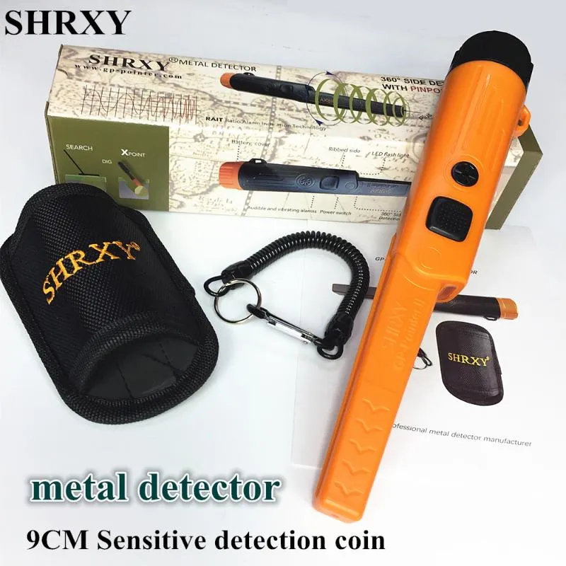 Shrxy Gold Detector Scanner Pointer Pro Pinpoint GP-Pointerii Vattentät Handhållen Statisk metalldetektor med armband