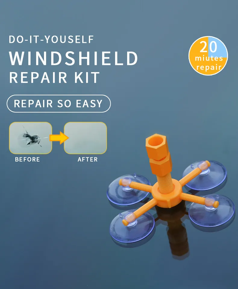 Nieuwe Windscreen Fix Tool Set Glas Windscreen Reparatie Windscherm Reparatie Kit Glas Reparatie Tool Window Polishing Set