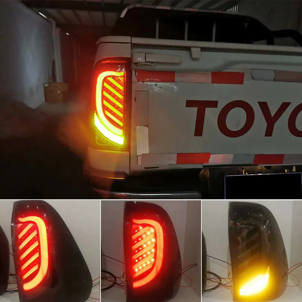 1 Paar für Toyota Hilux Revo SR5 M70 2015 2016 2017 2018 2019 car led Rücklicht Pickup Bremslampe Hohe Helligkeit Nebelscheinwerfer DRL
