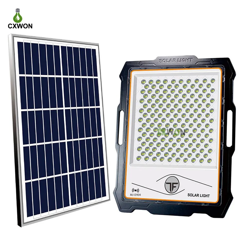 Solar-Flutlichter für den Außenbereich, Bewegungsmelder, IP65, 100 W, 200 W, 300 W, 400 W, 600 W, wasserdichte Wandhalterung für den Außenbereich mit Fernbedienung