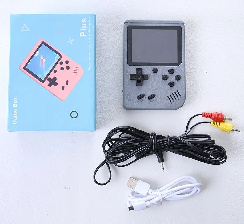 Macarons Mini Handheld Game Console 400in1 Retro Portable Video Game Console 8 Bit 30 Inch Colorful LCD Cradle Design DHL3026755