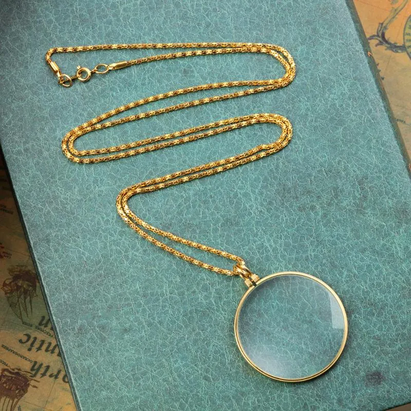pearls, gold coins and looking glass long necklace Chanel knockoff –  Hemlock Vintage Clothing