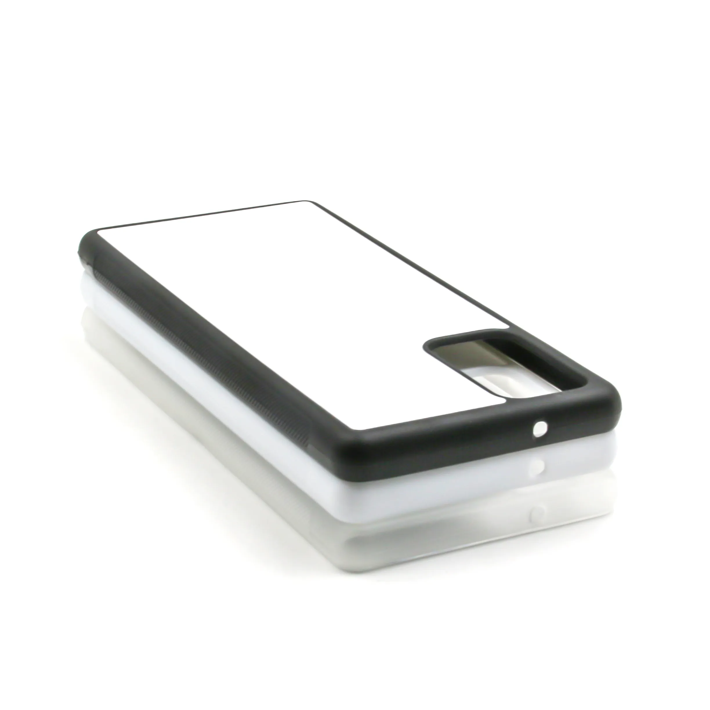 Rubber TPU DIY Sublimatie Case voor Samsung Galaxy Note 20 M31 M11 A31 A41 Opmerking 10 Opmerking 10+ met aluminium metalen plaat 100 stks
