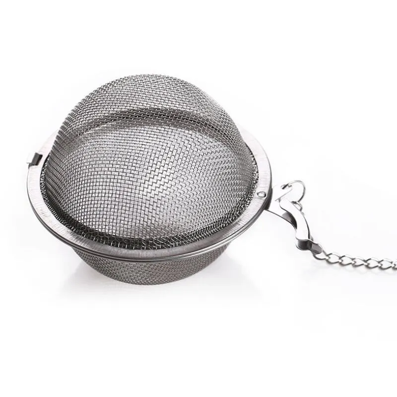 DHL FedEx Bästa pris 200PCS / Lot Rostfritt Stål Tea Pot Infuser Sphere Mesh Strin Ball 5.5cm Gratis frakt dwd1739