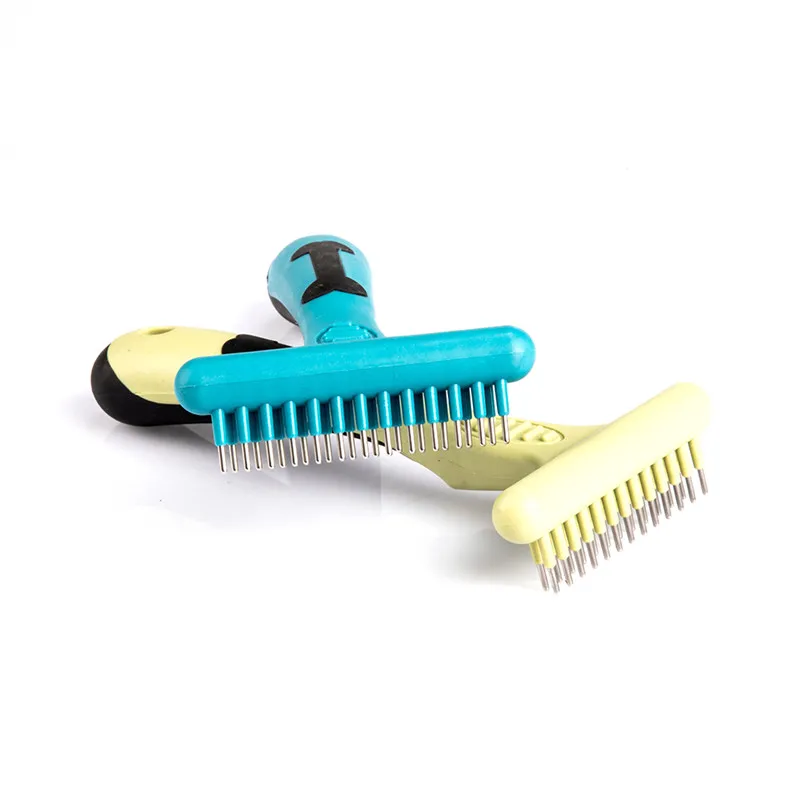 US Ship Cat Brush Pet Grooming Tools Stainless Steel Hair Remover Comb For Cats Pets Supplies Clean Up Products